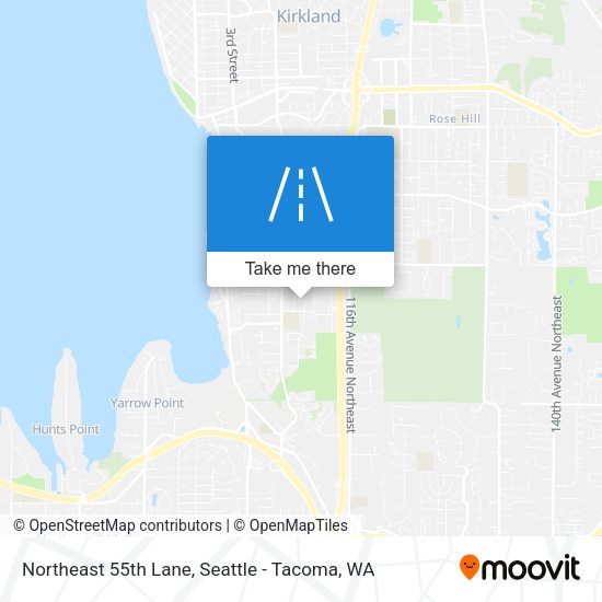 Northeast 55th Lane map