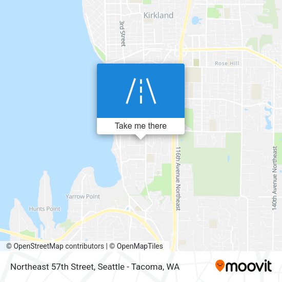 Northeast 57th Street map