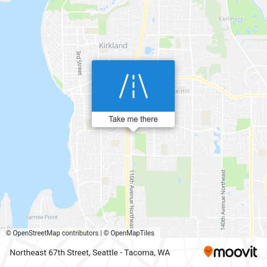 Northeast 67th Street map