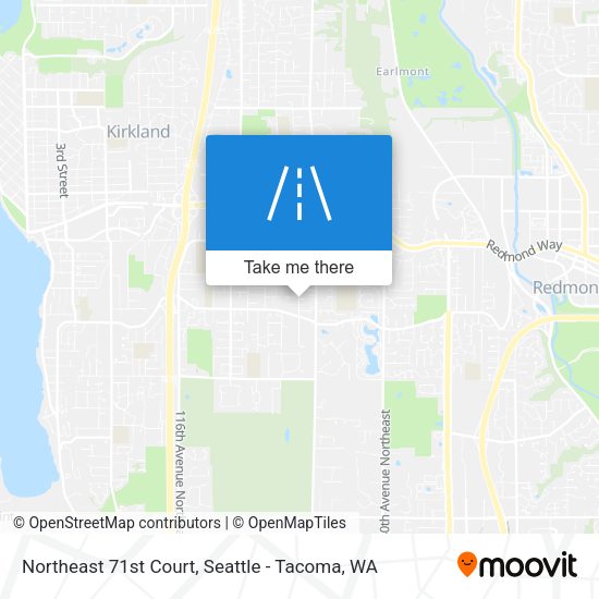 Northeast 71st Court map