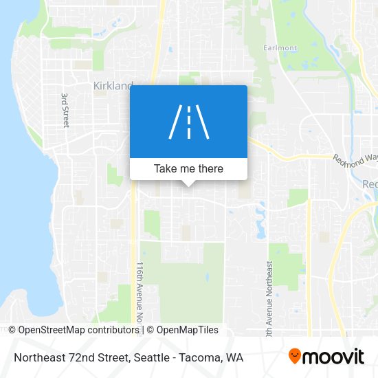 Northeast 72nd Street map