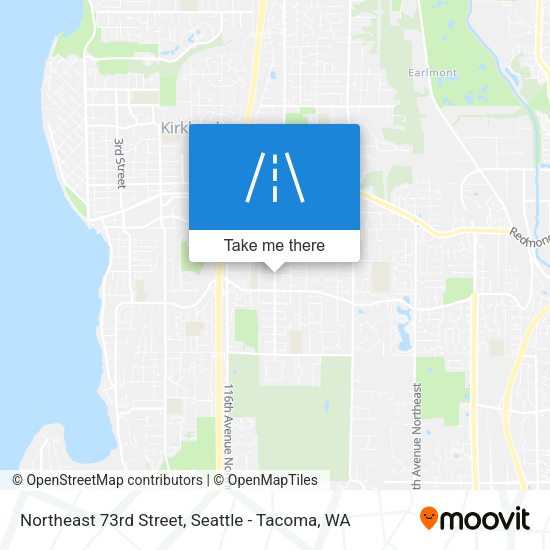 Northeast 73rd Street map