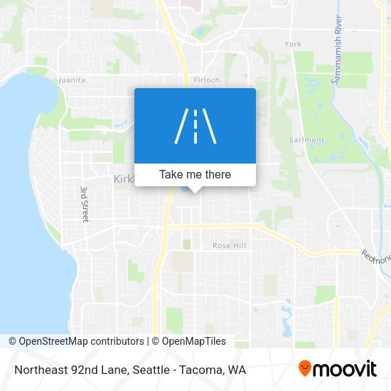 Northeast 92nd Lane map