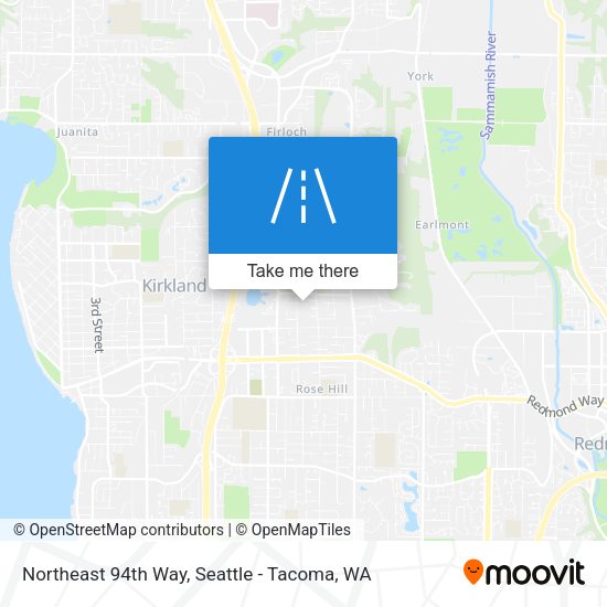 Northeast 94th Way map