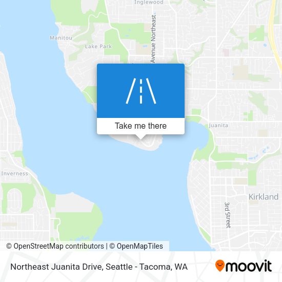 Northeast Juanita Drive map