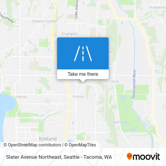 Slater Avenue Northeast map