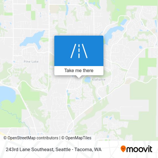 243rd Lane Southeast map
