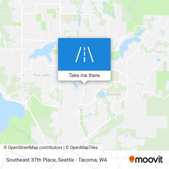 Southeast 37th Place map