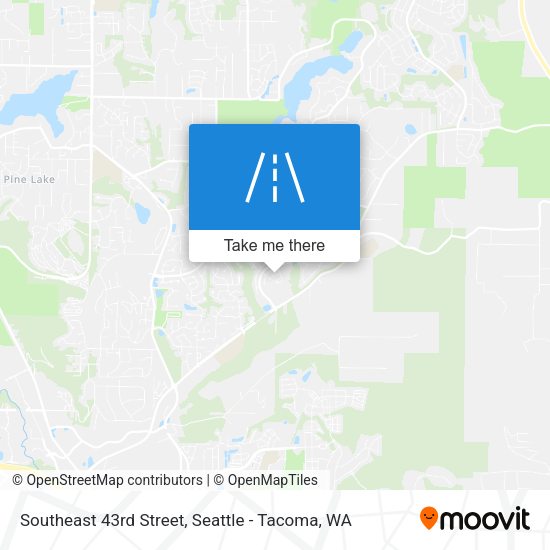 Southeast 43rd Street map