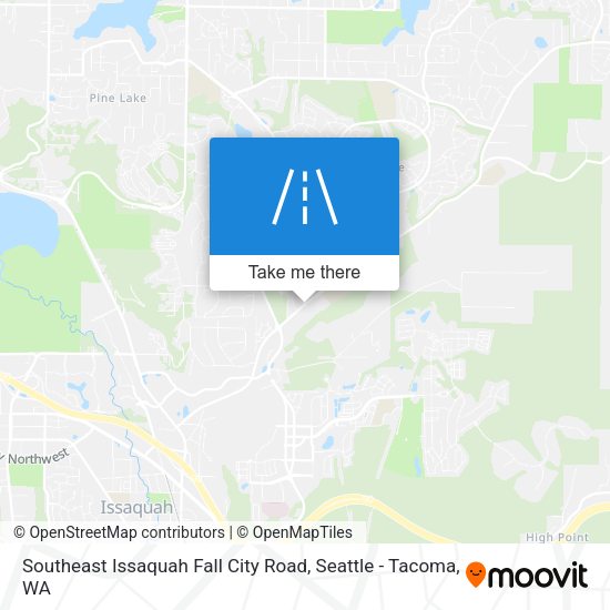 Southeast Issaquah Fall City Road map