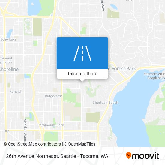 26th Avenue Northeast map