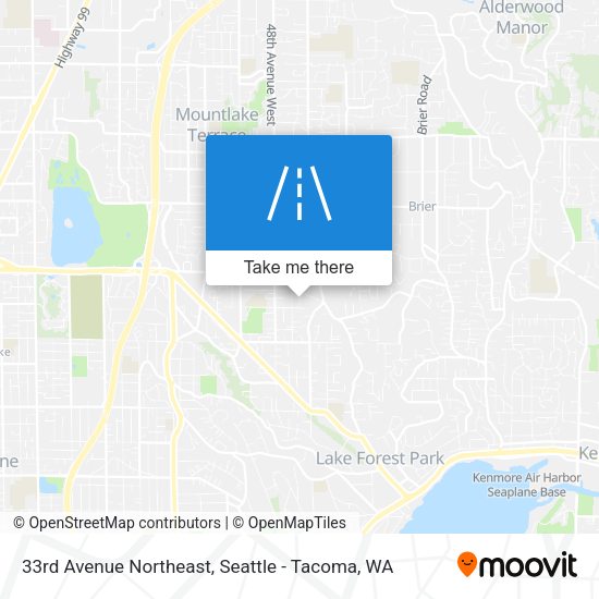 Mapa de 33rd Avenue Northeast