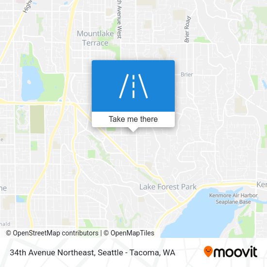 34th Avenue Northeast map