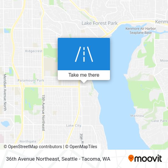 36th Avenue Northeast map