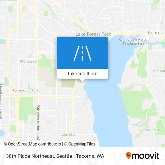 Mapa de 38th Place Northeast