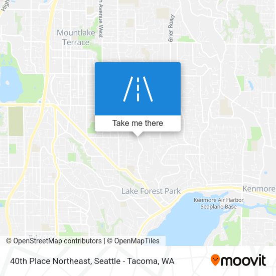 Mapa de 40th Place Northeast