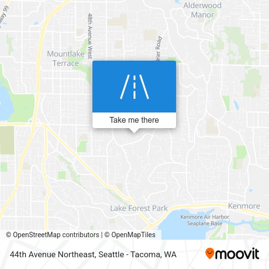 44th Avenue Northeast map