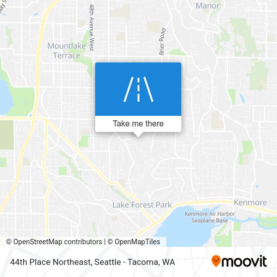 Mapa de 44th Place Northeast