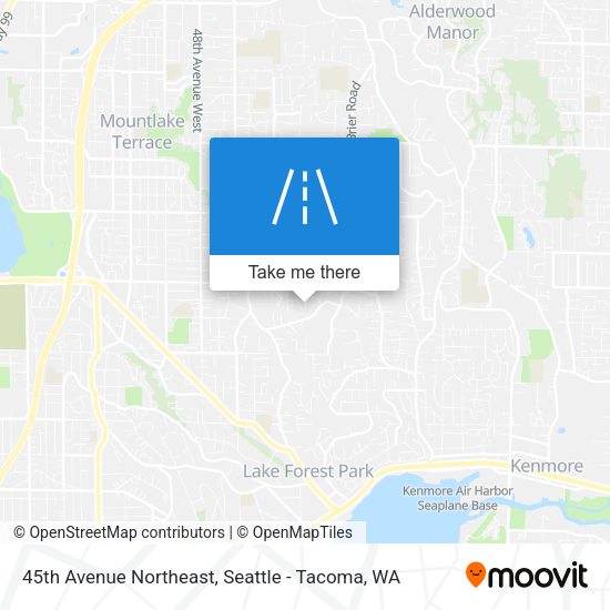 45th Avenue Northeast map