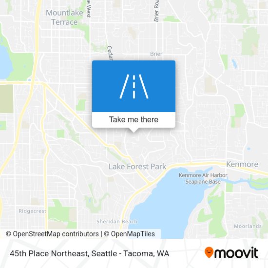 Mapa de 45th Place Northeast