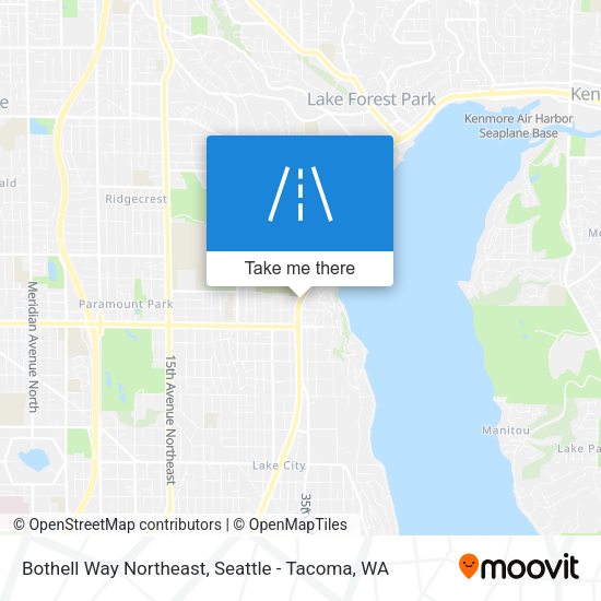 Bothell Way Northeast map