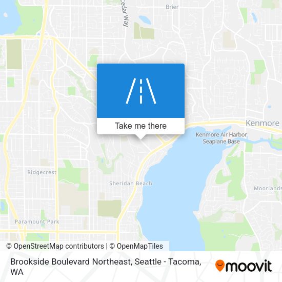 Brookside Boulevard Northeast map