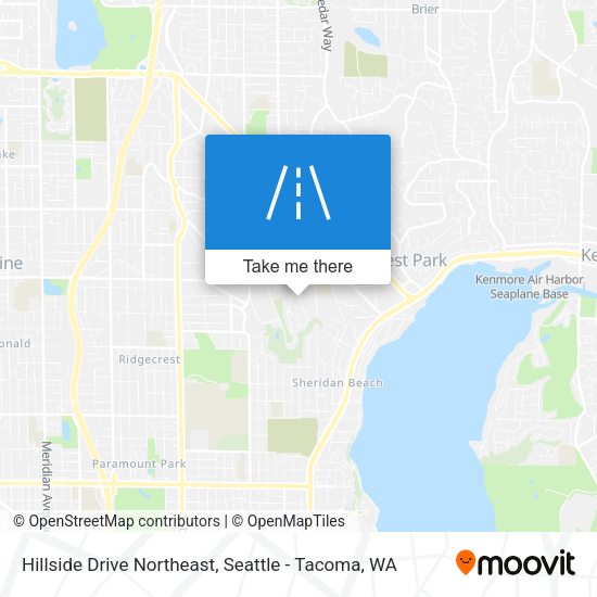 Mapa de Hillside Drive Northeast