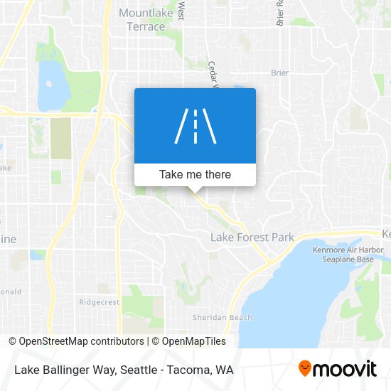 Lake Ballinger Way map