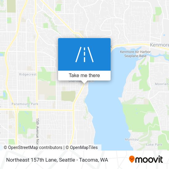 Northeast 157th Lane map