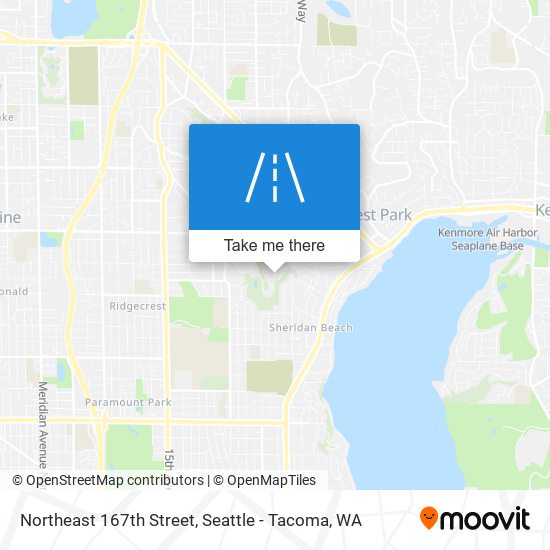 Northeast 167th Street map