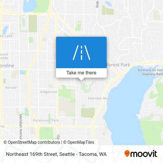 Northeast 169th Street map
