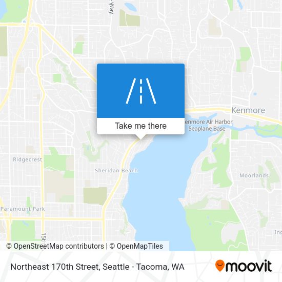 Northeast 170th Street map