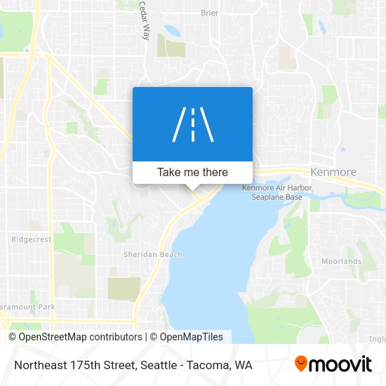 Northeast 175th Street map