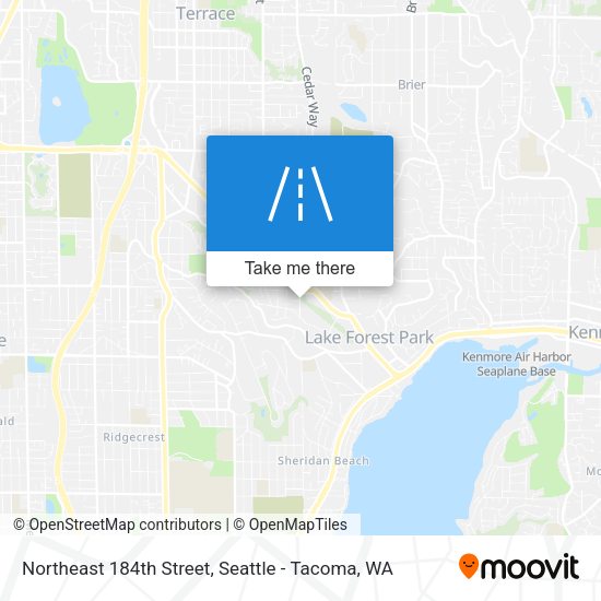 Northeast 184th Street map