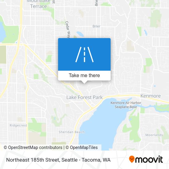 Northeast 185th Street map