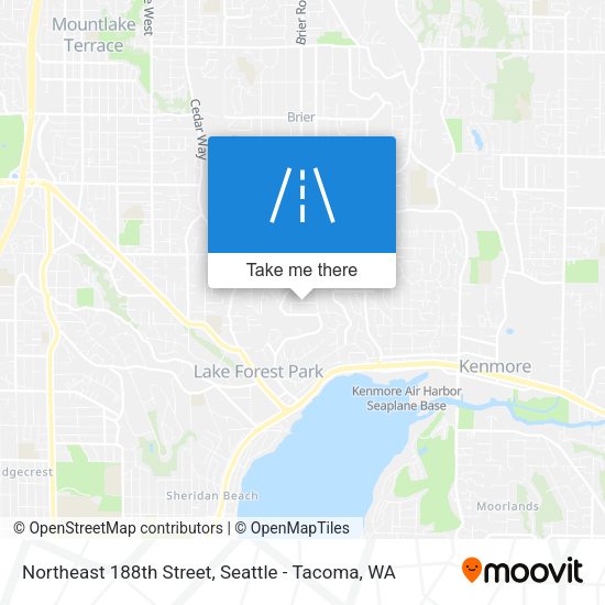 Northeast 188th Street map
