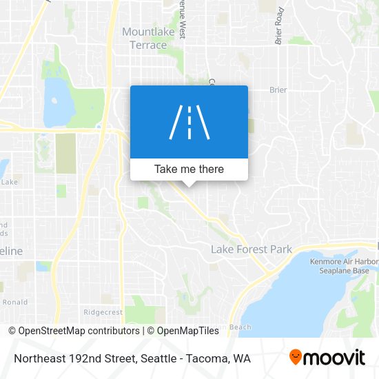 Northeast 192nd Street map