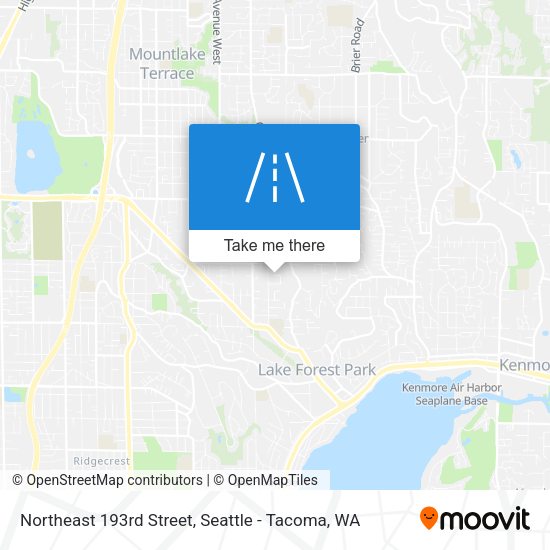 Northeast 193rd Street map