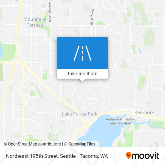 Northeast 195th Street map