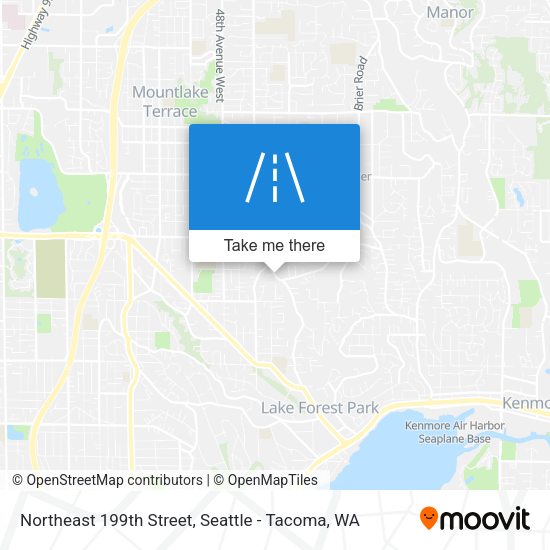 Northeast 199th Street map