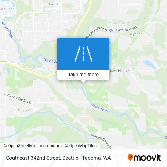 Southeast 342nd Street map
