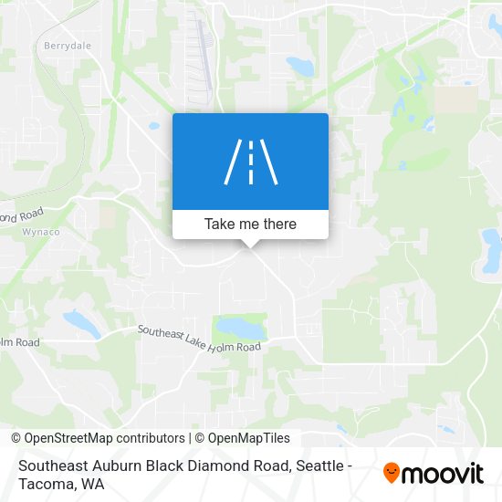 Southeast Auburn Black Diamond Road map
