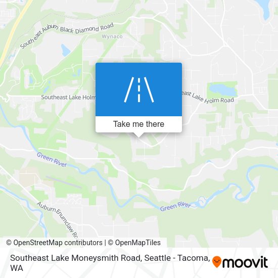 Southeast Lake Moneysmith Road map