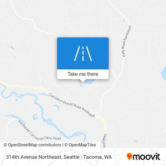 314th Avenue Northeast map