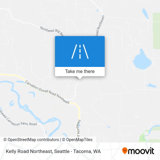 Kelly Road Northeast map