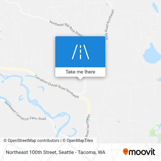 Northeast 100th Street map