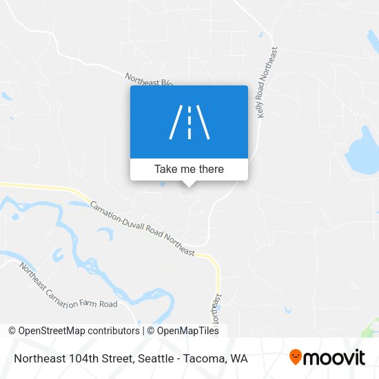 Northeast 104th Street map