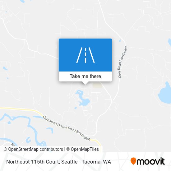 Northeast 115th Court map