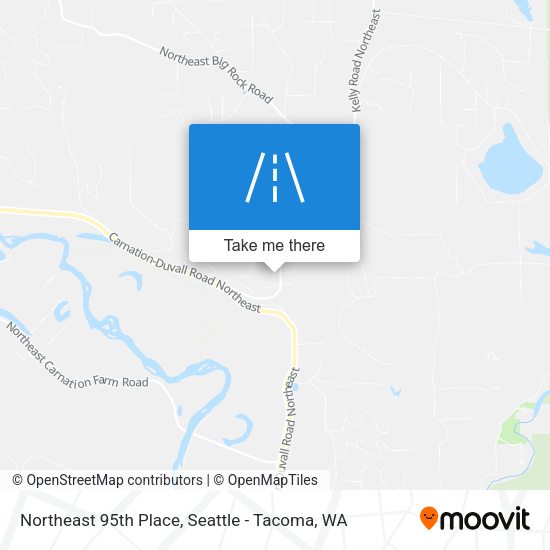 Northeast 95th Place map