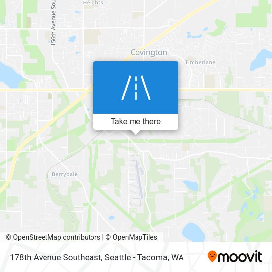 178th Avenue Southeast map